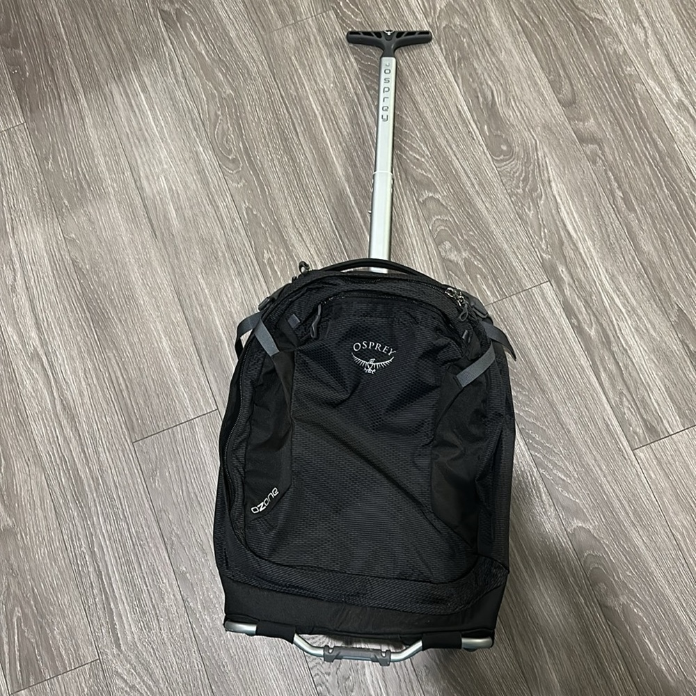 OSPREY Ozone High Road Travel LT Black Ultralight  Luggage Wheels Bag
